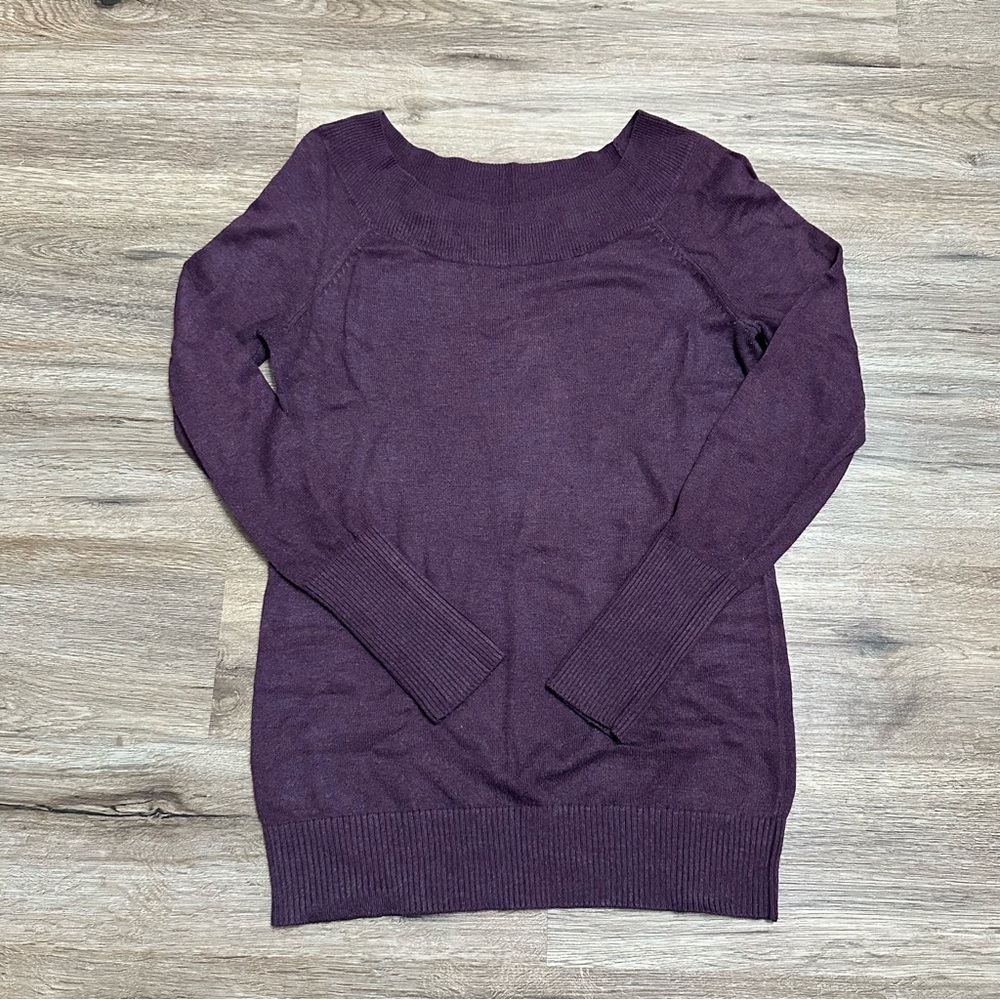LOFT Purple Pullover Sweater